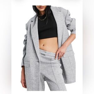 NWT Topshop women’s knit blazer gray size 2